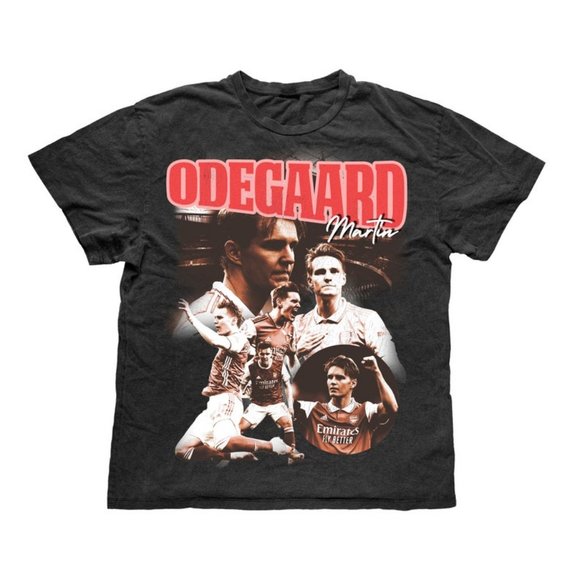 Martin Odegaard Bootleg Vintage Football s Him Arsenal shirt collection tee - Picture 1 of 2